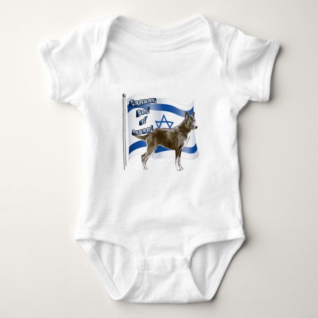 Body Para Bebé Canaán perro de Israel (Anverso)