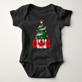 Body Para Bebé Canadá Árbol de Navidad Sudadera Canadiense de X-m