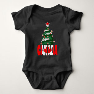 Body Para Bebé Canadá Árbol de Navidad Sudadera Canadiense de X-m
