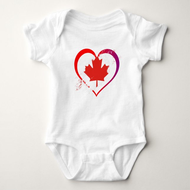 Body Para Bebé Canada Day Baby Bodysuit (Anverso)
