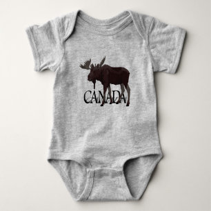 Body Para Bebé Canadá Moose Baby Bodysuit Canadá Baby Souvenir