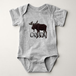Body Para Bebé Canadá Moose Baby Bodysuit Canadá Baby Souvenir