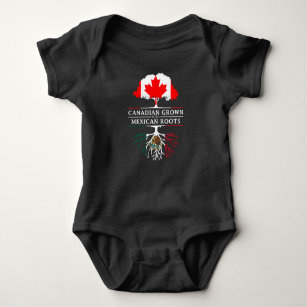 Body Para Bebé Canadiense crecido con el diseño de México   de