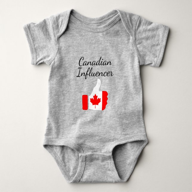 Body Para Bebé Canadiense Influencer thumbs up Lighthouse route (Anverso)