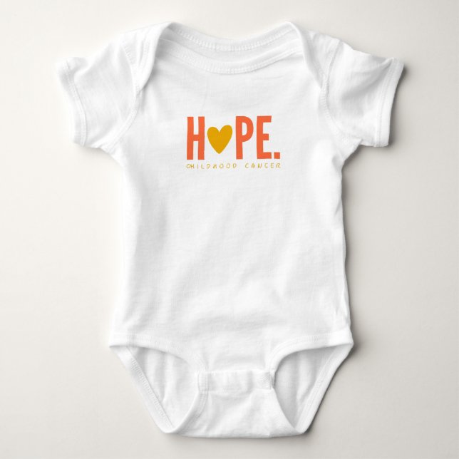 Body Para Bebé cáncer infantil HOPE Baby Bodysuit One Piece (Anverso)