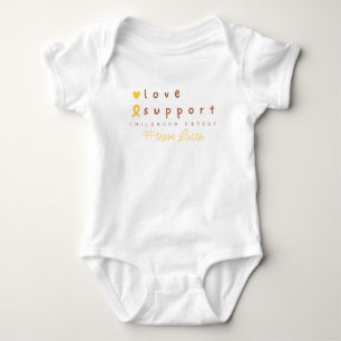 Body Para Bebé cáncer infantil Nombre personalizado Bebé One Piec