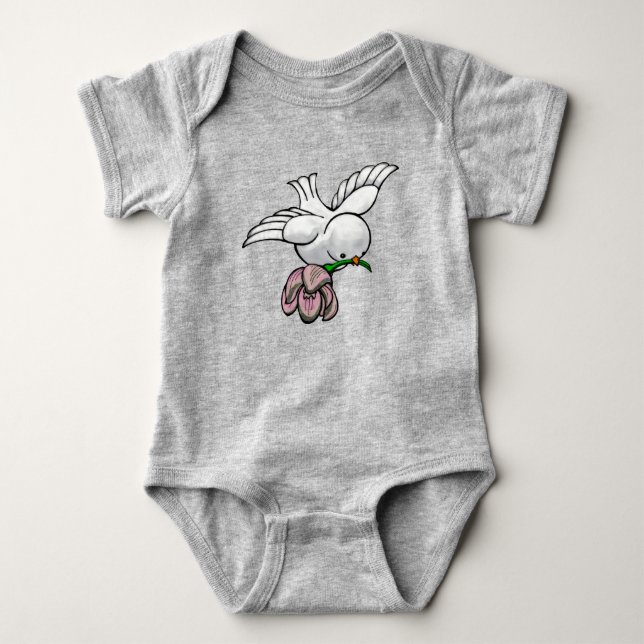 Body Para Bebé Canción de pájaro (Anverso)