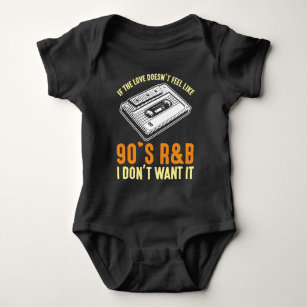 Body Para Bebé Canciones del 90s R&B Music Cassette 90s Canciones