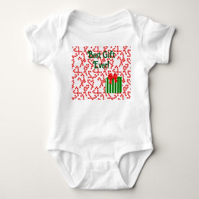 Body Para Bebé Candy Canes (Anverso)
