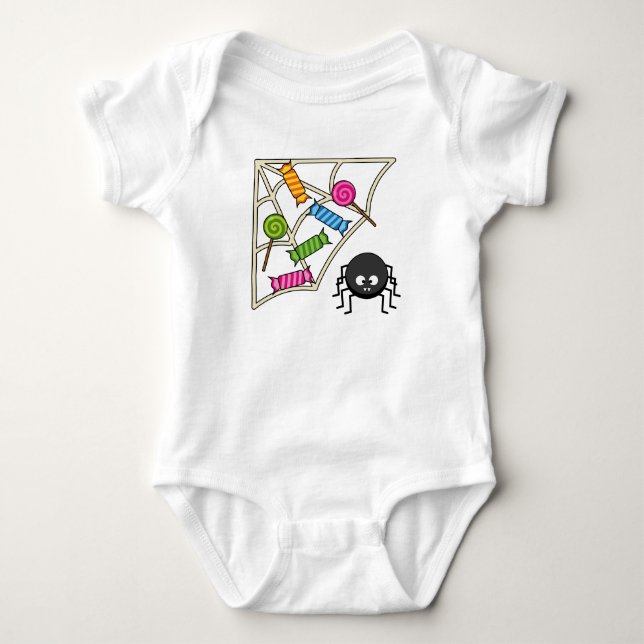 Body Para Bebé Candy Catcher Spider (Anverso)