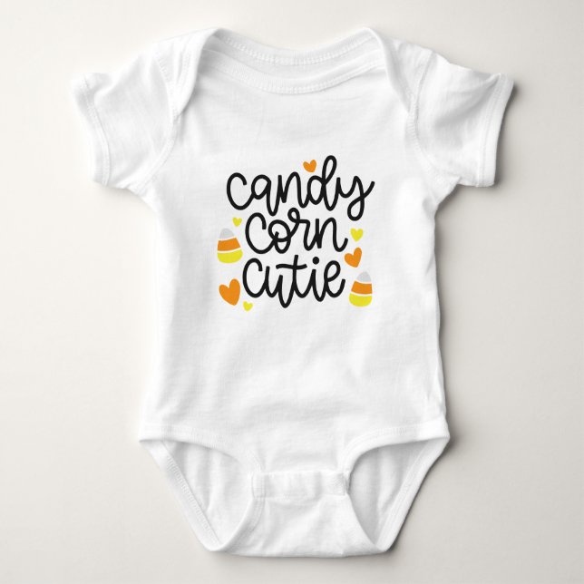 Body Para Bebé Candy Corn Cutie Baby Bodysuit (Anverso)