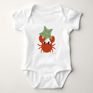 Body Para Bebé Cangrejo con la camiseta Starfish