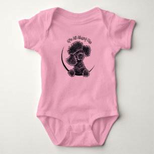 Body Para Bebé Caniche de juguete negro IAAM