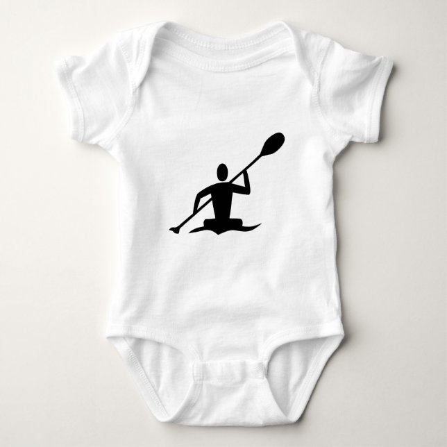 Body Para Bebé Canoa - Negro (Anverso)