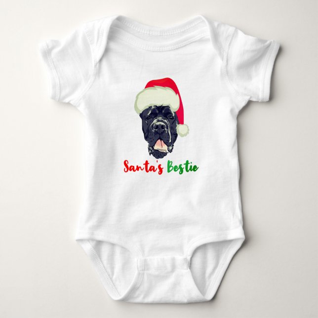 Body Para Bebé Cañón Corso Navidades Santa familia Bestie Pajama (Anverso)