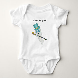 Body Para Bebé Cañón de cráneo de sombrero blanco mate de cabeza