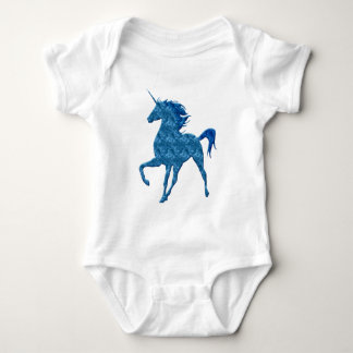 Body Para Bebé Cañón de Unicornio de Fuego Azul