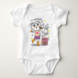 Body Para Bebé Cantante de gato