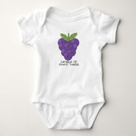 Body Para Bebé Capaz de uvas - ropa linda y divertida