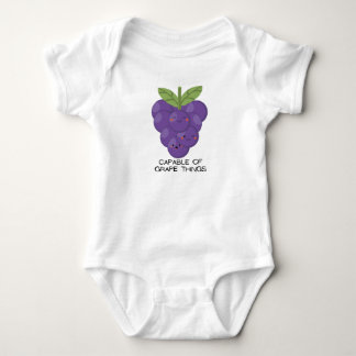 Body Para Bebé Capaz de uvas - ropa linda y divertida
