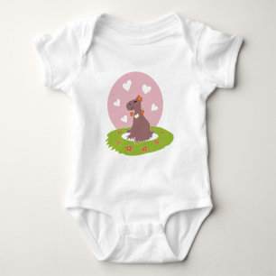 Body Para Bebé Capibara enamorada