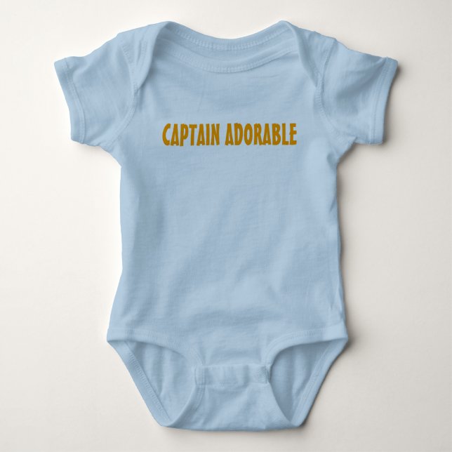 Body Para Bebé Capitán Adorable bebé creeper (Anverso)