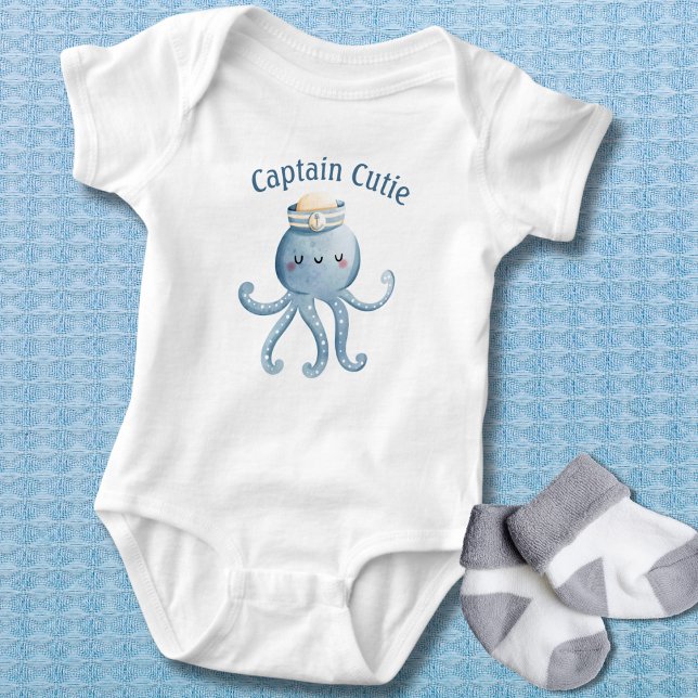 Body Para Bebé Capitán de pulpo caprichoso (Subido por el creador)