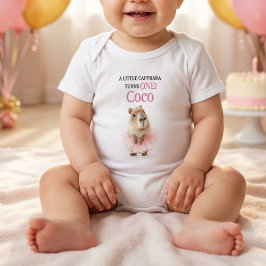 Body Para Bebé Capybara First Birthday • Birthday Outfit