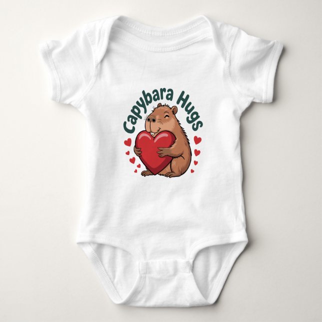 Body Para Bebé Capybara Hugs (Anverso)