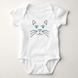 Body Para Bebé Cara de gato
