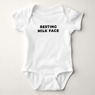 Body Para Bebé Cara de Leche en Reposo - Negro
