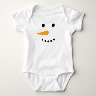 Body Para Bebé Cara del muñeco de nieve