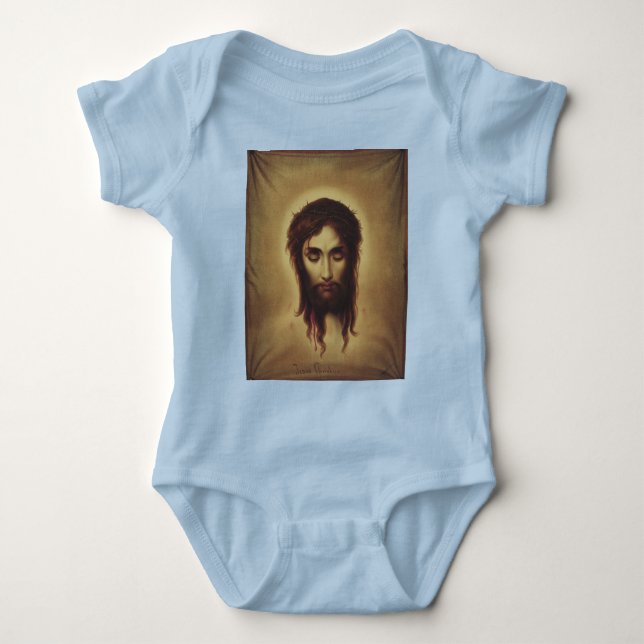 Body Para Bebé Cara sagrada de Jesucristo (Anverso)