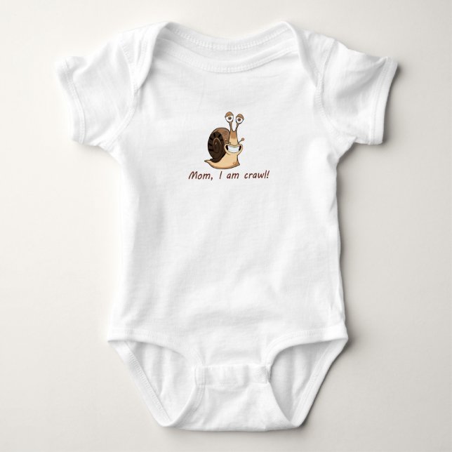Body Para Bebé caracol gracioso (Anverso)