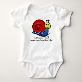 Body Para Bebé Caracol (One-Piece Infante Orgánico Personalizado)