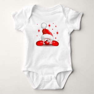 Body Para Bebé Carácter de búsqueda de Santa Personalizado Cute ©