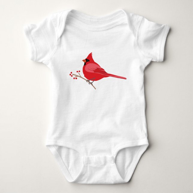 Body Para Bebé Cardenal septentrional (Anverso)