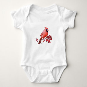 Body Para Bebé Cardenal septentrional rojo