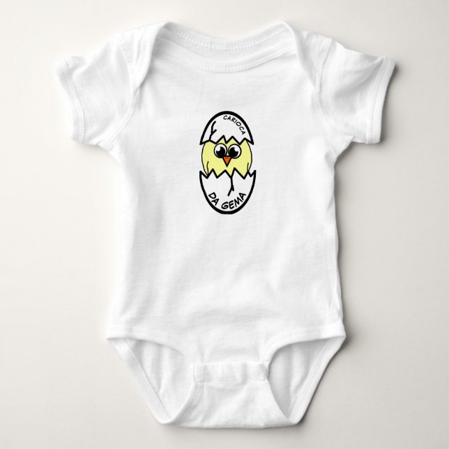 Body Para Bebé Carioca da Gema Baby Bodysuit (Anverso)
