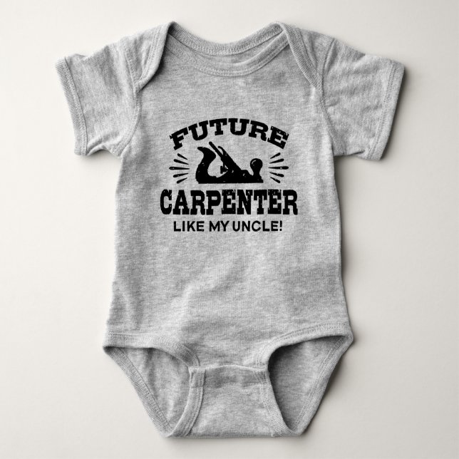 Body Para Bebé Carpintero Futuro Como Mi Tío (Anverso)