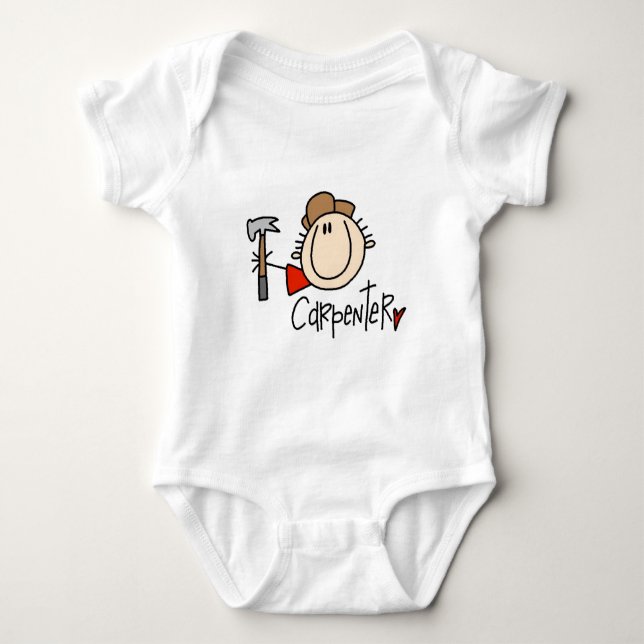 Body Para Bebé Carpintero masculino (Anverso)