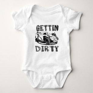 Body Para Bebé Carreras de Dirt Modified Getting Dirty