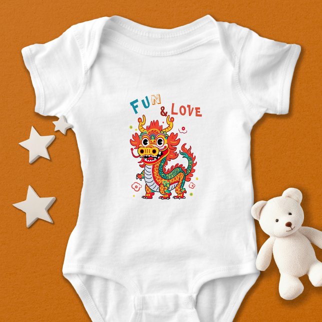 Body Para Bebé Cartón divertido Dragón chino regalo de Año Nuevo  (Subido por el creador)
