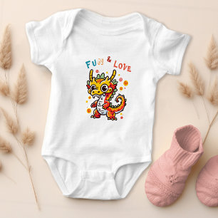 Body Para Bebé Cartón divertido Dragón chino regalo de Año Nuevo