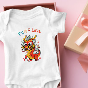 Body Para Bebé Cartón divertido Dragón chino regalo de Año Nuevo 