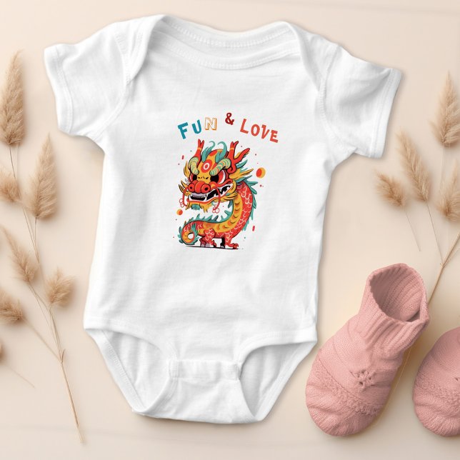 Body Para Bebé Cartón divertido Dragón chino regalo de Año Nuevo  (Subido por el creador)