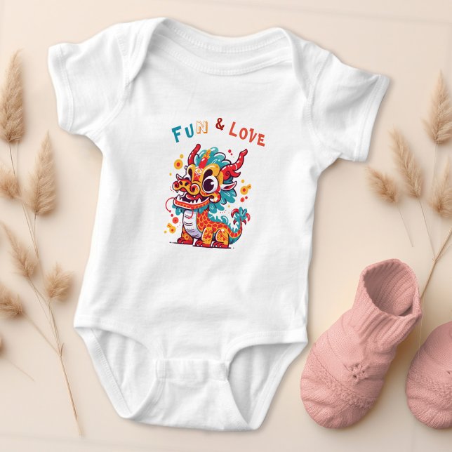 Body Para Bebé Cartón divertido Dragón chino regalo de Año Nuevo  (Subido por el creador)