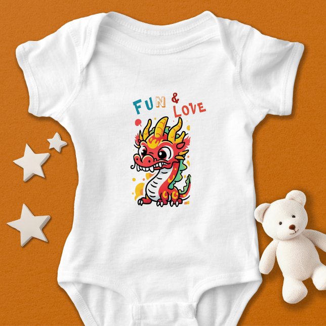 Body Para Bebé Cartón divertido Dragón chino regalo de Año Nuevo  (Subido por el creador)