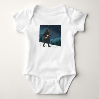 Body Para Bebé Cartoon Rocker Dog Under the Stars