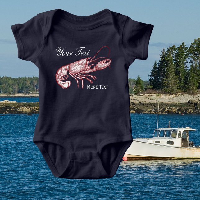 Body Para Bebé Casa de playa de Personalizado de langosta rojo vi (Subido por el creador)